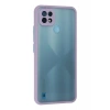 Realme C21 Uyumlu Kılıf Montreal Silikon Kapak - Mor