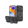 Realme C53 Kılıf Joy Lens Standlı Kapak - Siyah