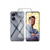Realme C55 Uyumlu Kılıf Lüx Şeffaf Silikon