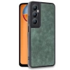 Realme C65 Kılıf Aras Deri Kapak - Koyu Yeşil