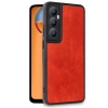 Realme C65 Uyumlu Kılıf Aras Deri Kapak - Kırmızı