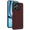 Realme Note 50 4G Uyumlu Kılıf Aras Deri Kapak - Bordo