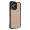 Realme Note 50 4G Uyumlu Kılıf Aras Deri Kapak - Pudra
