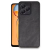 Realme Note 50 4G Uyumlu Kılıf Aras Deri Kapak - Siyah