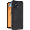 Realme Note 50 4G Uyumlu Kılıf Aras Deri Kapak - Siyah