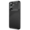 Realme Note 60 Uyumlu Kılıf Auto Focus Karbon Kapak - Siyah