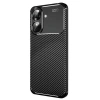 Realme Note 60 Uyumlu Kılıf Auto Focus Karbon Kapak - Siyah