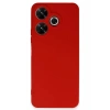 Xiaomi Redmi 13 4G Kılıf First Silikon - Kırmızı