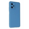 Xiaomi Redmi Note 12 5G Kılıf Nano içi Kadife Silikon - Mavi