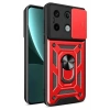 Xiaomi Redmi Note 13 Pro 4G Pars Lens Yüzüklü Silikon - Kırmızı