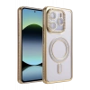 Xiaomi Redmi Note 14 4G Joke Simli Magneticsafe Kılıf - Gold