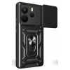 Xiaomi Redmi Note 14 4G Pars Lens Yüzüklü Silikon - Siyah