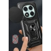 Xiaomi Redmi Note 14 Pro 4G Kılıf Pars Lens Yüzüklü Silikon - Siyah