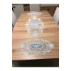 Salon Oda Takımı Dantelli Runner Set Üç Parça