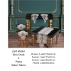 Salon Takımı 5 Parça Dantelli Masa Örtüsü Runner Seti Çeyizlik Zarif Model Krem