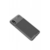 Samsung Galaxy A01 Core Uyumlu Kılıf Auto Focus Karbon Kapak - Siyah