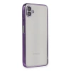Samsung Galaxy A04 Kılıf Lensli Silikon - Mor