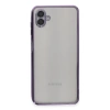 Samsung Galaxy A04 Kılıf Lensli Silikon - Mor