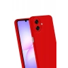 Samsung Galaxy A07 4G Uyumlu First Silikon - Kırmızı