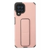 Samsung Galaxy A22 Uyumlu Kılıf Mega Standlı Silikon - Pudra