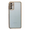 Samsung Galaxy M23 Uyumlu Kılıf Lensli Silikon - Gold