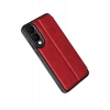 Samsung Galaxy S25 Uyumlu Edge Flip Cover - Kırmızı