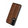 Samsung Galaxy S25 Uyumlu Edge Flip Cover - Taba