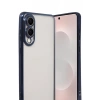 Samsung Galaxy S25 Uyumlu Edge Lensli Silikon - Lacivert