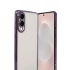 Samsung Galaxy S25 Uyumlu Edge Lensli Silikon - Mor