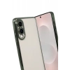 Samsung Galaxy S25 Uyumlu Edge Lensli Silikon - Yeşil