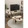 Setro 6lı Mobilya Seti Ekru
