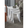 Setro Zigon Sehpa Beyaz 3lü