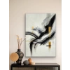 Siyah Gold Soyut Kanvas Tablo 70x100cm