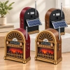 Solar Şarjlı Retro Bluetooth Radyo Hoparlör - AM/FM/SW, USB/Type-C