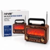 Şömineli Retro Radyo Hoparlör (Bluetooth, AM/FM/SW, USB/Type-C, TF)