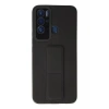 Tecno Pova Neo Kılıf Mega Standlı Silikon - Siyah