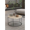 Terra Yuvarlak Orta Sehpa Bej 70 cm