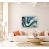 Turuncu Yeşil Mavi Soyut Kanvas Tablo 70x100cm