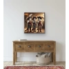 Üç Silahşör Kedi Kanvas Tablo 90x90cm