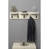 Üst Raflı Duvar Askılığı Bej 80 cm