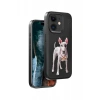 Venco Apple iPhone 11 Uyumlu Perma Desenli Kapak - Siyah