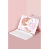 Xiaomi Pad 6 Kılıf KC01 Smart Klavyeli Tablet Kılıfı - Pembe