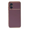 Xiaomi Poco M5 Uyumlu Kılıf Volet Silikon - Mor