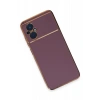 Xiaomi Poco M5 Uyumlu Kılıf Volet Silikon - Mor