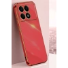 Xiaomi Poco X6 Pro Uyumlu Kılıf Volet Silikon - Kırmızı