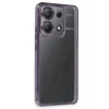 Xiaomi Poco X6 Uyumlu Kılıf Lensli Silikon - Mor