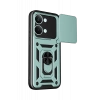 Xiaomi Poco X8 Pro Max Uyumlu Pars Lens Yüzüklü Silikon - Yeşil
