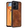 Xiaomi Redmi 13C Uyumlu Kılıf Aras Deri Kapak - Taba