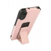 Xiaomi Redmi 9A Uyumlu Kılıf Mega Standlı Silikon - Pudra