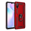 Xiaomi Redmi 9A Uyumlu Kılıf Sofya Yüzüklü Silikon Kapak - Kırmızı